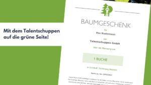 Read more about the article Mit dem Talentschuppen auf die grüne Seite!